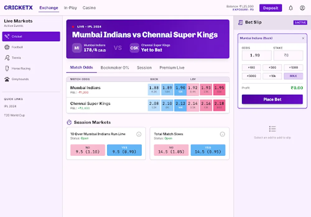 Cricket exchange ID guide showing features, access flow and safety check cards